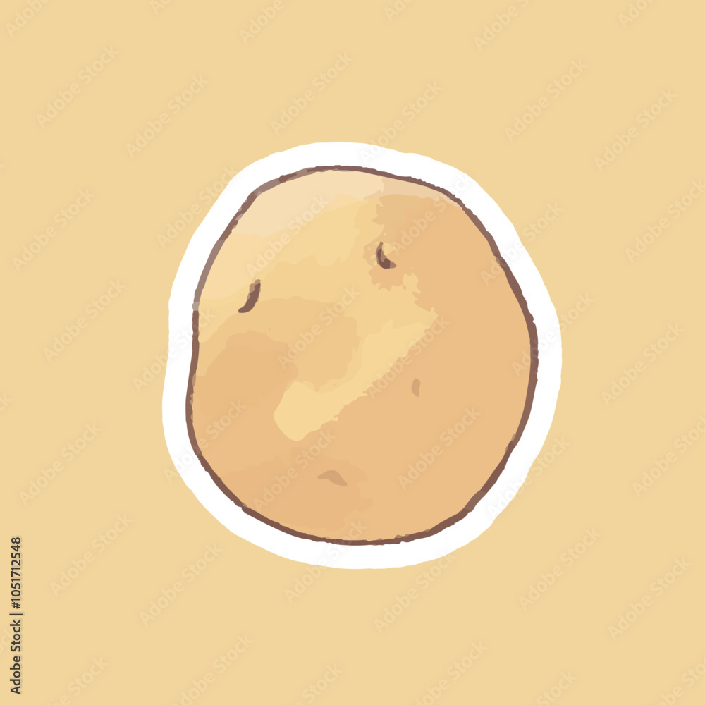 じゃがいも_野菜イラスト手描きアイコン＿カラーバック2