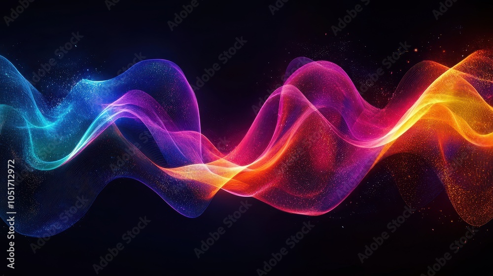 Dynamic representation of a heart rhythm, illustrated as a heartbeat line transforming into colorful waves, symbolizing life and energy. Dynamic representation of a heart rhythm, illustrated as a heartbeat line transforming into colorful waves, symbolizing life and energy.