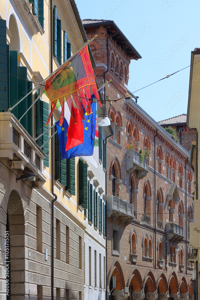 Φωτογραφία palazzi storici di treviso italia, 21 settembre 2024, historical building of tre