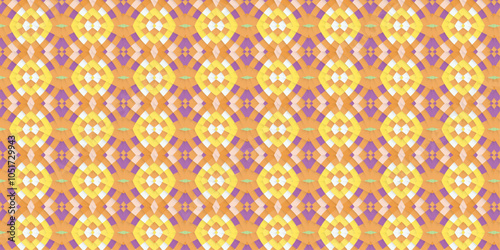 Golden Hour Geometric Pattern