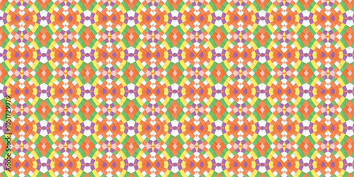 Vibrant Geometric Weave