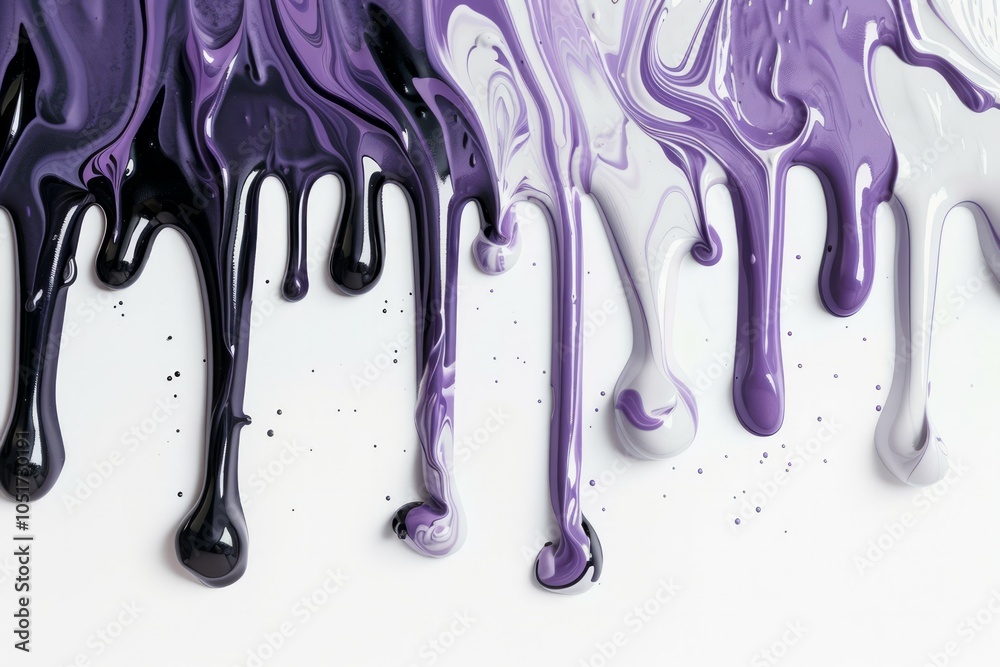 Image of Purple black and white paint stains on white surface. Texture for background usage Image of Purple black and white paint stains on white surface. Texture for background usage