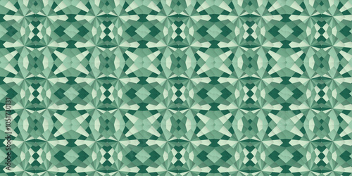 Forest Mosaic. Geometric Pattern