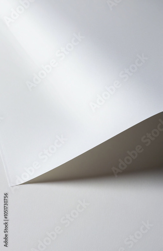Professional floating A4 paper sheet mockup for business and advertising design presentations