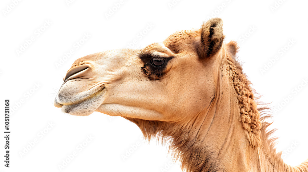 Obraz premium Camel on a White Background.