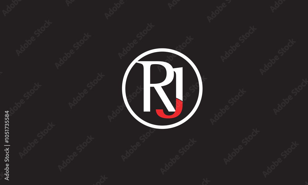 RJ, JR, R , J , Abstract Letters Logo Monogram RJ, JR, R , J , Abstract Letters Logo Monogram