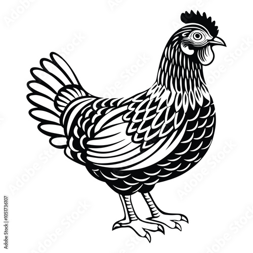 hen and rooster, hen vector, hen icon vector, illustration, hen silhouette of a hen isolated on a white background, eps,