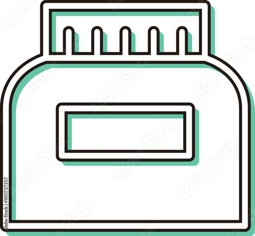 カラーシャドウ教材道具関連の単品アイコン　のり