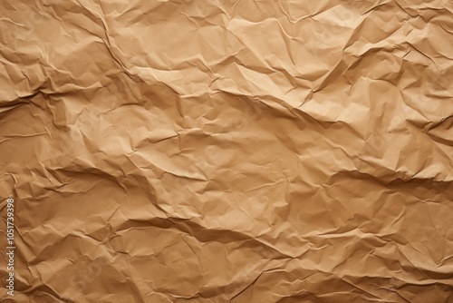 Brown paper crumped texture backgrounds parchment cardboard. photo