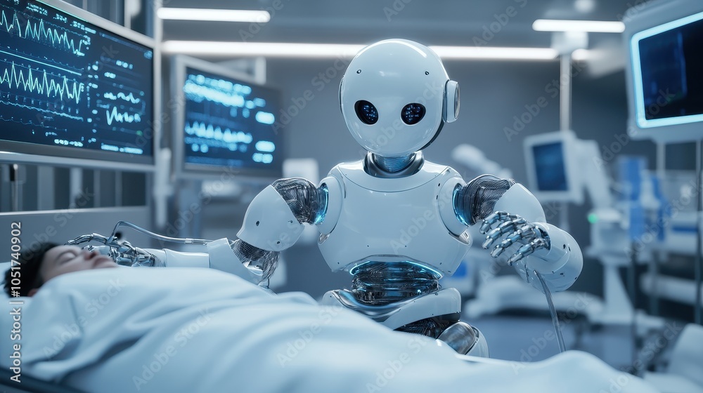 Air-Powered Robot in a Futuristic Hospital Setting Air-Powered Robot in a Futuristic Hospital Setting