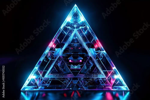 sierpinski triangle hologram a fractal created by repeatedly rem photo