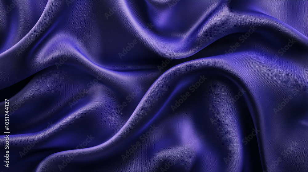 Fototapeta premium Smooth silk in royal purple