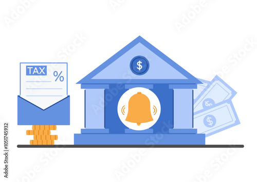 Reminder for preparing and calculating tax declaration. Taxation planning concept