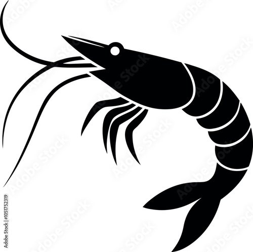 Shrimp vector art illustration eps