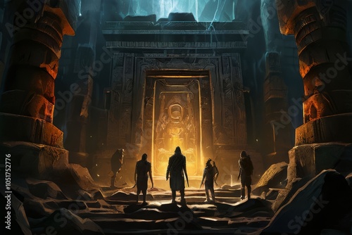 the secrets of the ancient temple a group of explorers venture i