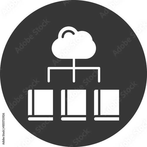 Digital Library Vector Icon Design