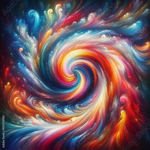 Vibrant Swirl A colorful unfocused abstract with a swirling patt photo