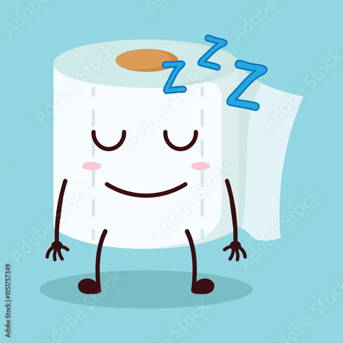 cute sleep expression of olive character