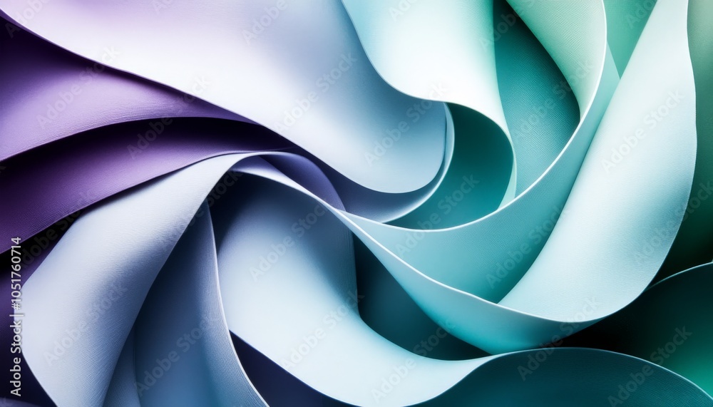 Fototapeta premium Abstract Curvy Paper Design.