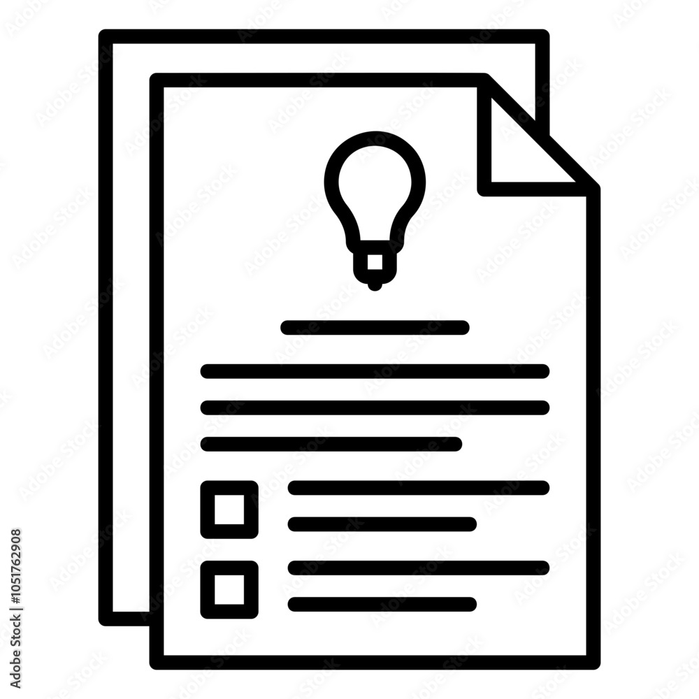 Brief document icon for work Brief document icon for work
