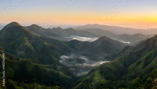 Green Hills and Dense Forests of the Atakora Mountains photo