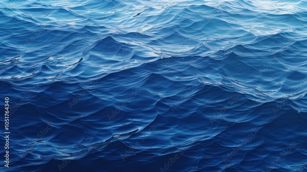 the dark blue sea surface, highlighting the gentle undulations that create a mesmerizing pattern. the dark blue sea surface, highlighting the gentle undulations that create a mesmerizing pattern.