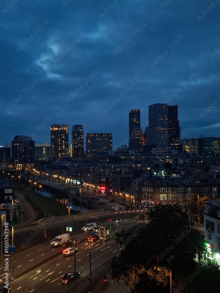 Obraz premium city at night