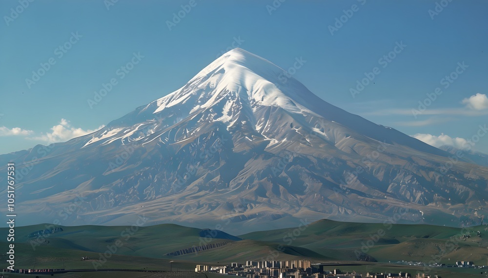 Fototapeta premium Snow-Capped Mount Ararat