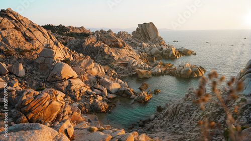 Fototapeta Naklejka Na Ścianę i Meble -  capo testa sardegna at sunset