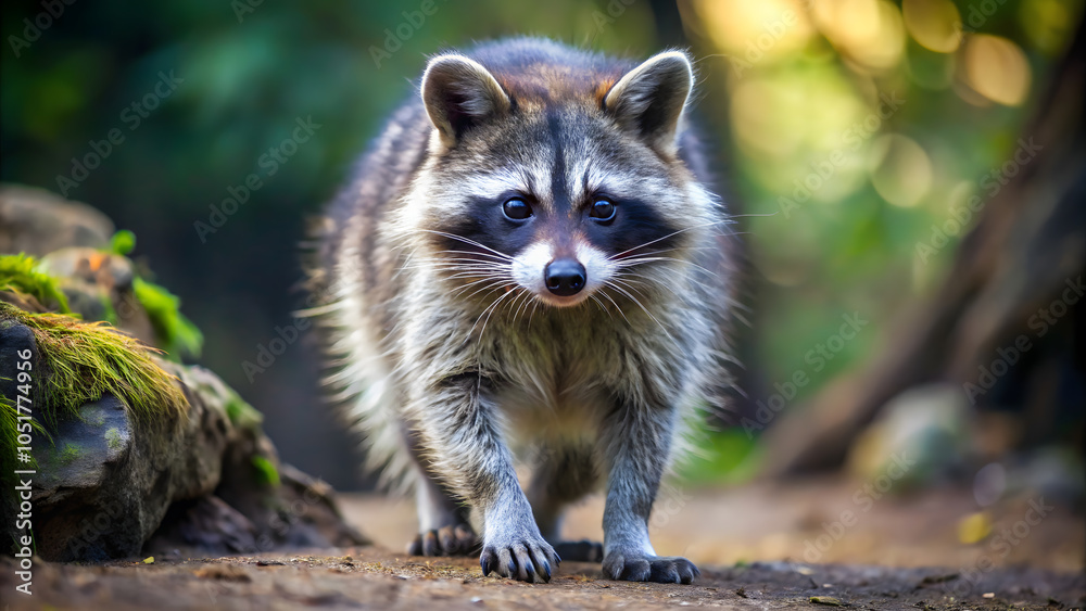 Raccoon close up background Raccoon close up background