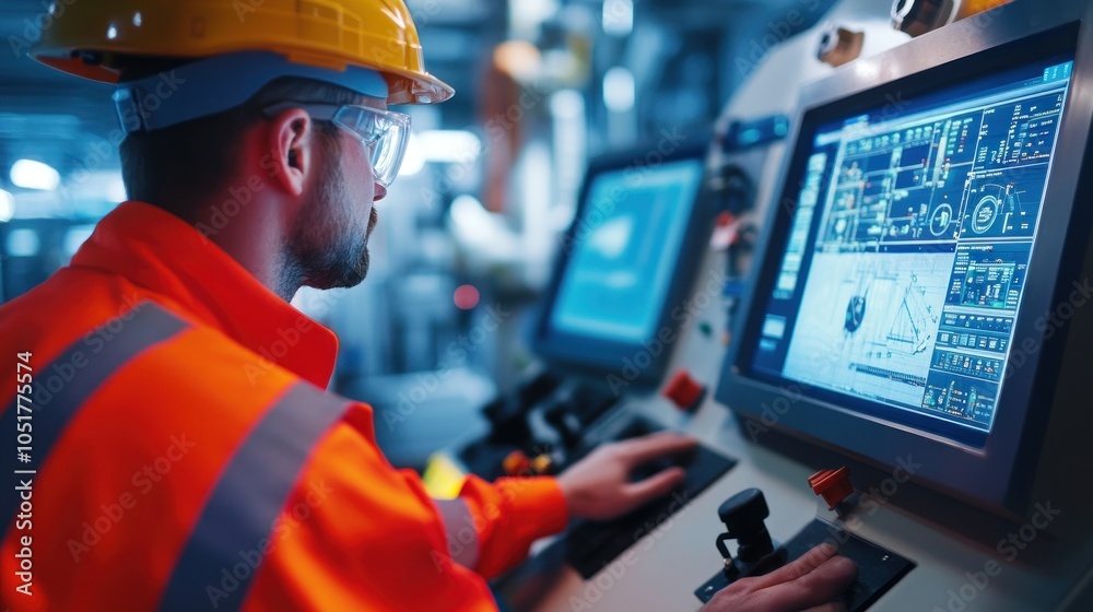 Industrial Worker Monitoring Control Panel