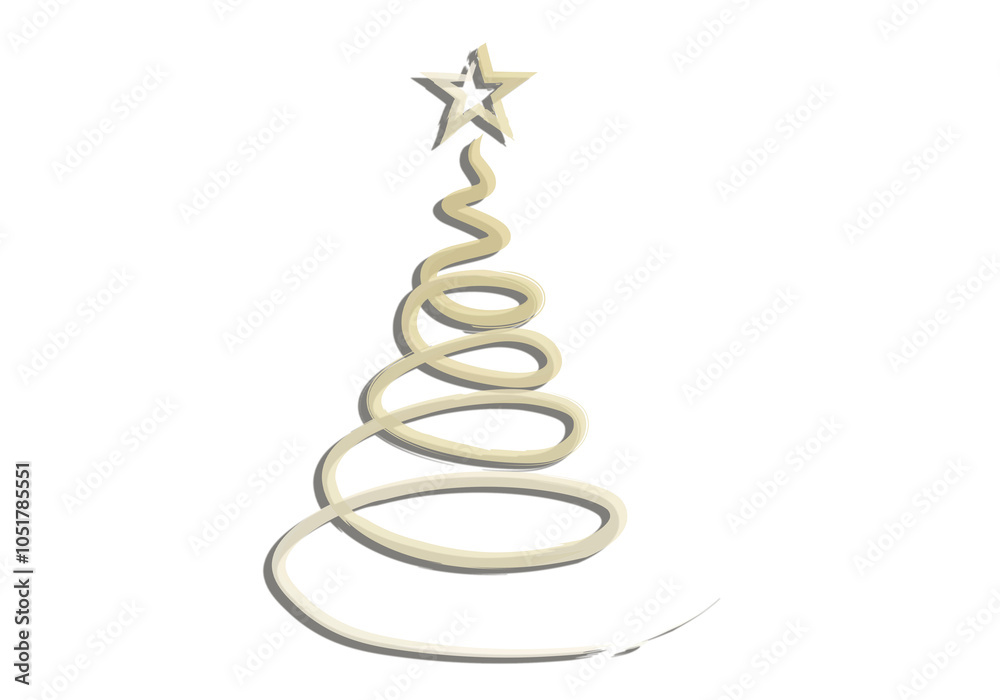 Árbol de navidad dorado con estrellas de oro Árbol de navidad dorado con estrellas de oro