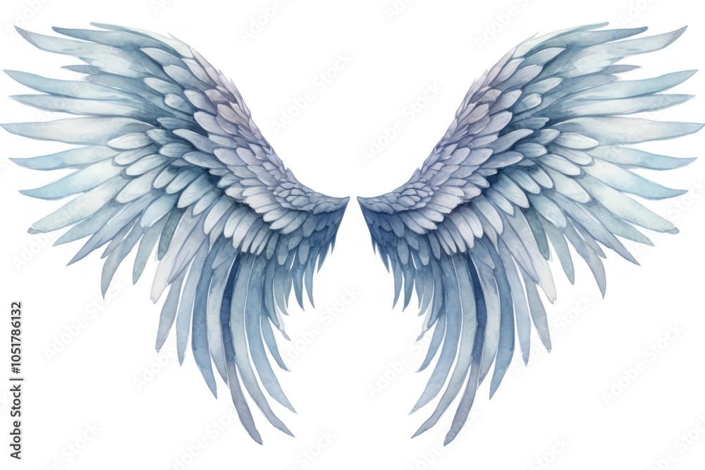 Obraz premium Angel wing white background creativity.