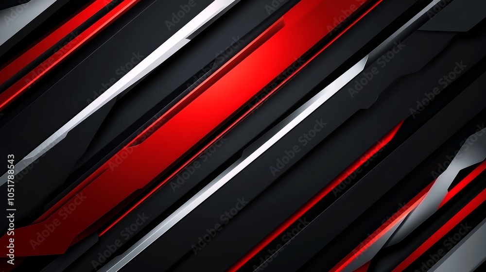 Abstract geometric background with diagonal red and white lines on a dark gray background. Abstract geometric background with diagonal red and white lines on a dark gray background.