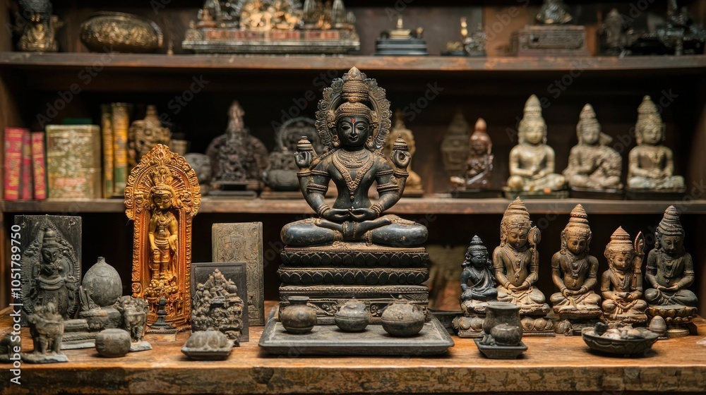 Fototapeta premium Sacred Objects The Artifacts of Hindu Temples