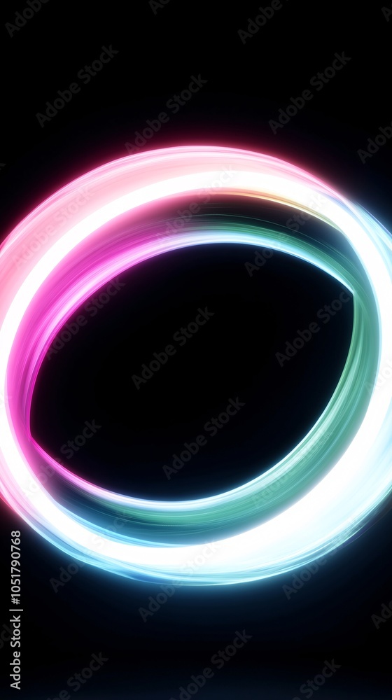 Abstract arc-shaped blue and green light rays forming a wormhole on black background, 3D rendering, close-up shot, gradient, arc, glowing edge lines, 4K resolution, hyper-realistic, high details
Abstract arc-shaped blue and green light rays forming a wormhole on black background, 3D rendering, close-up shot, gradient, arc, glowing edge lines, 4K resolution, hyper-realistic, high details