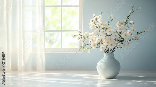 floral arrangement in a minimalist vase