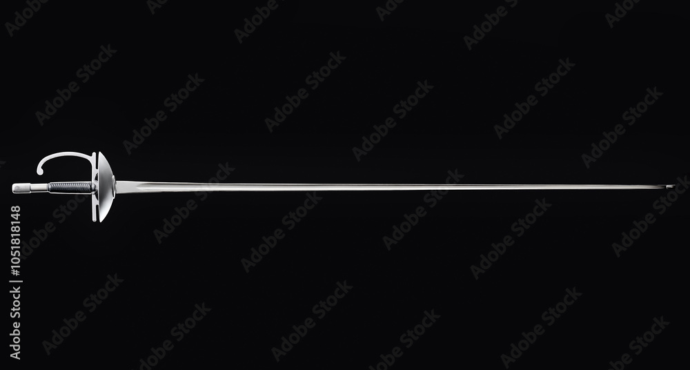 Old foil sword medieval weapon knight equipment Old foil sword medieval weapon knight equipment