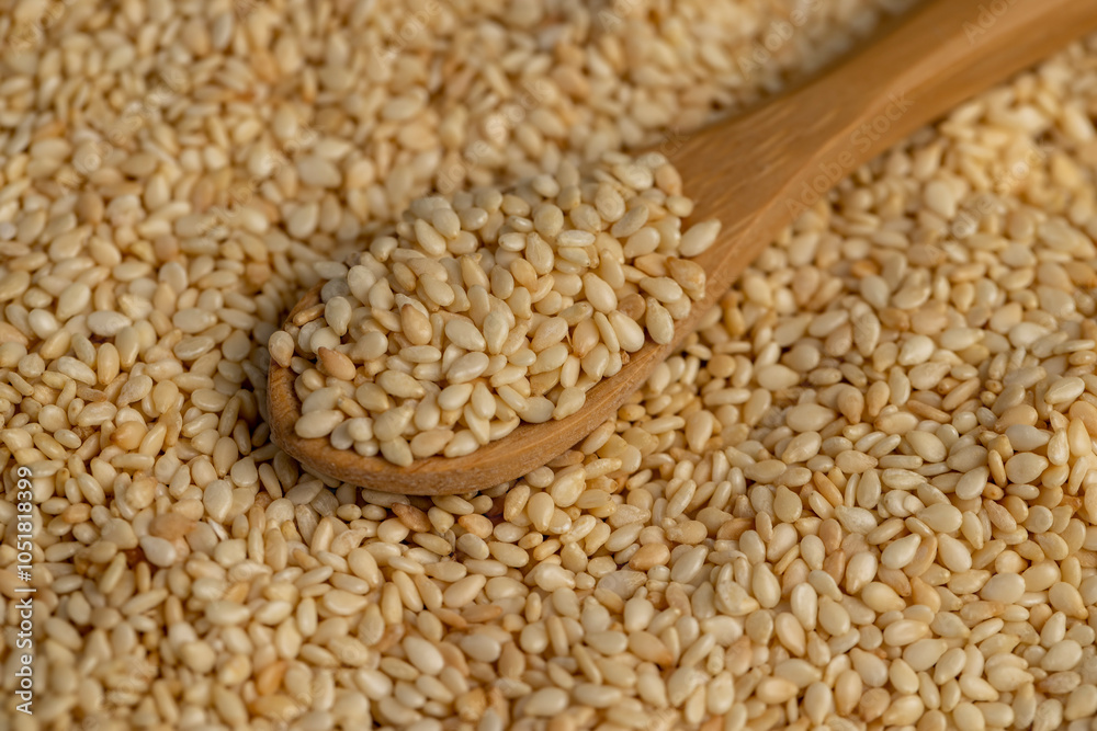 Obraz premium white sesame seeds for use in cooking