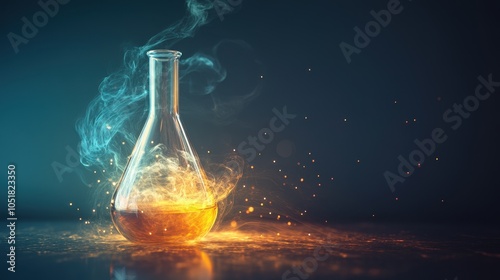 Swirling Solution in Conical Flask