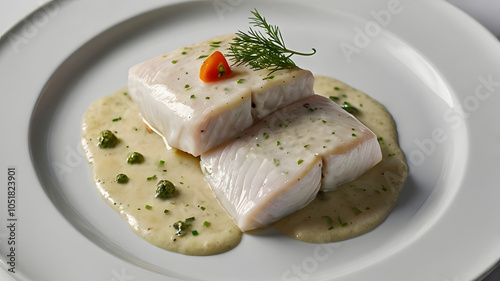Poached_halibut_drizzled