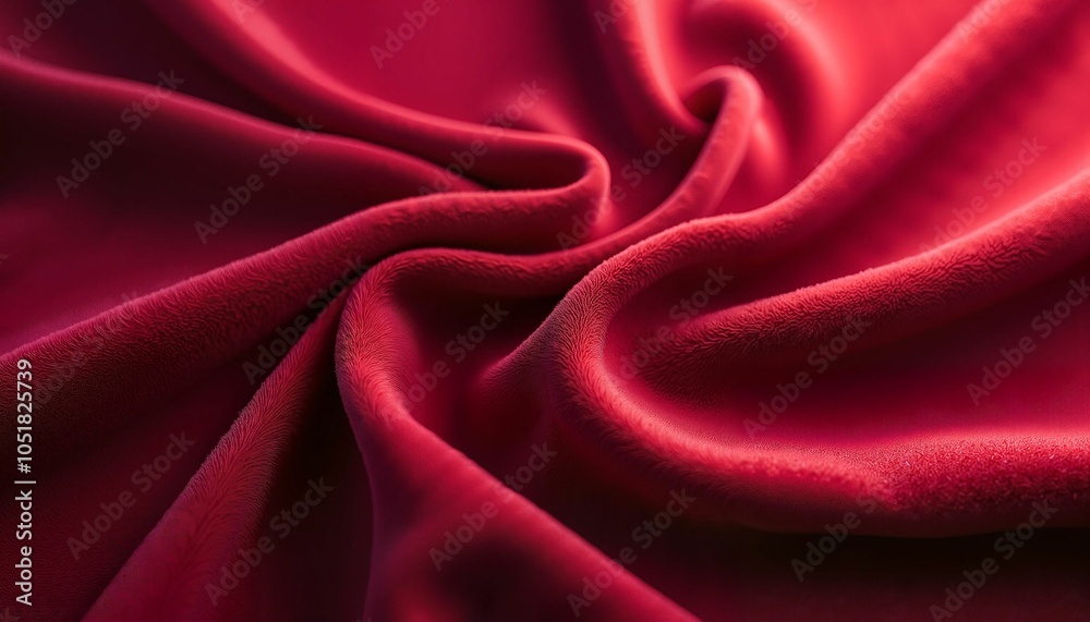 Elegant Silk Fabric in Deep Red for Luxury Fashion Elegant Silk Fabric in Deep Red for Luxury Fashion