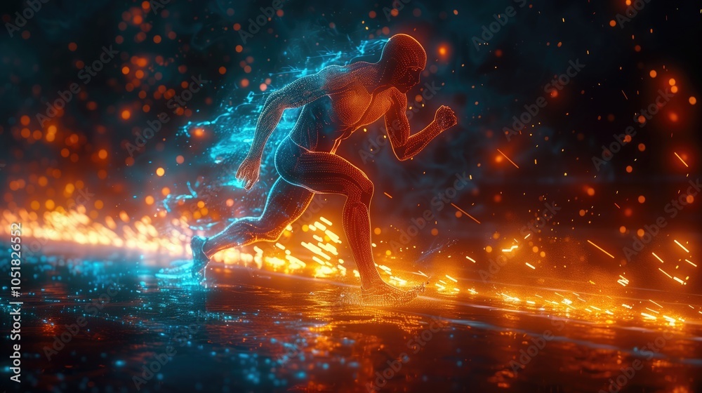 Naklejka premium big text numbers 