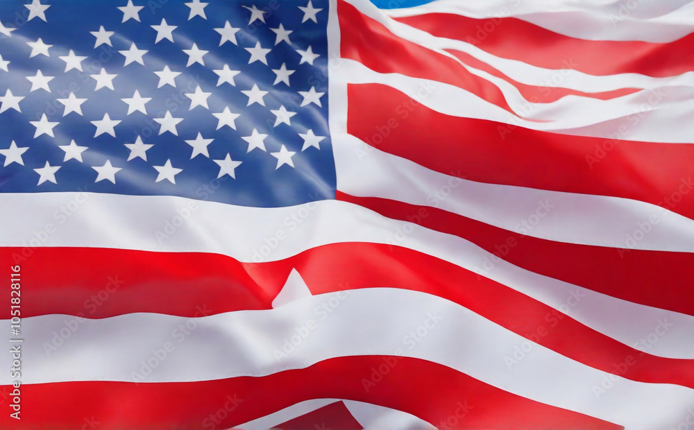 Explore the creative possibilities of the American flag with this visually descriptive prompt, showcasing a range of styles and variations that capture the essence of this iconic symbol.