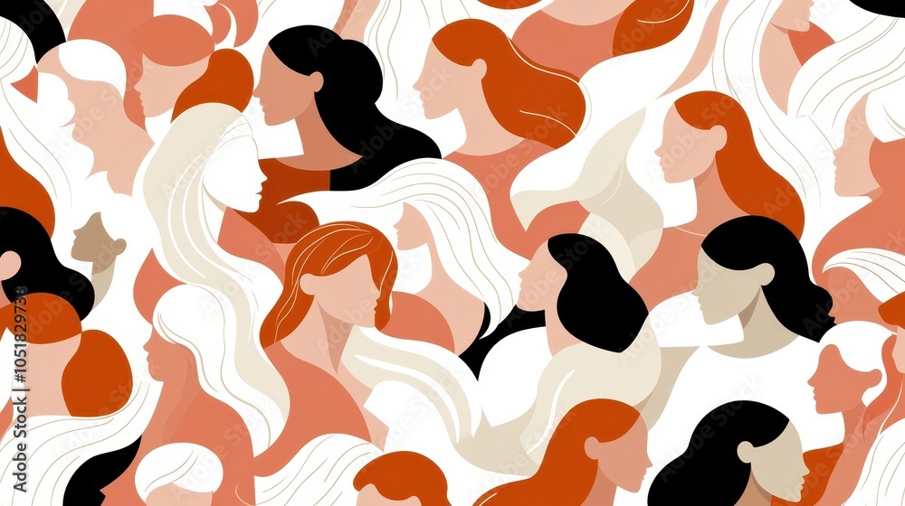 Women's Faces In Harmony