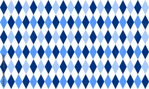 seamless geometric pattern, Seamless geometric diamond pattern in two tone blue. blue diamond checkerboard, chessboard seamless Repeat seamless pattern design for fabric printing or background