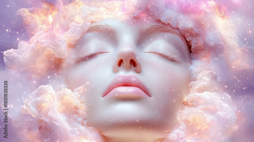 Dreamy Face in Clouds Dreamy Face in Clouds