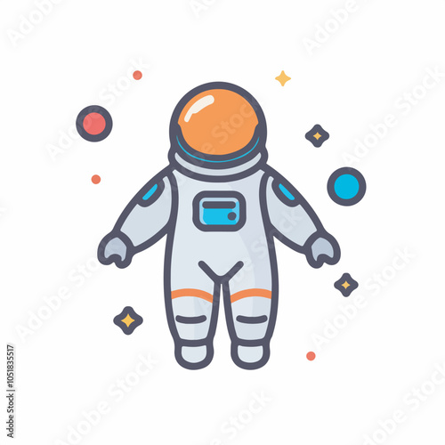 Art and Illustration of astronaut perfect for design