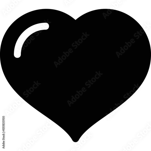 Simple vector icon heart