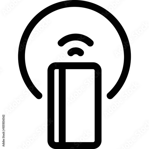 Simple vector icon nfc